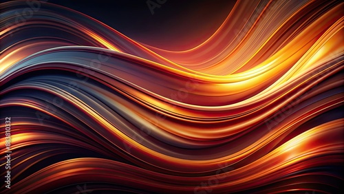 Abstract futuristic background with dark and warm color swirl wave shapes, ideal for modern projects, futuristic, abstract, background