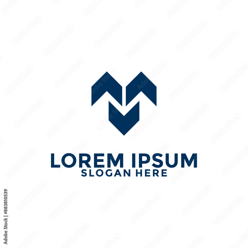 Letter M or MT with Arrow logo design, Initial Identity Business and Finance logo template Letter M or MT with Arrow logo design, Initial Identity Business and Finance logo template
