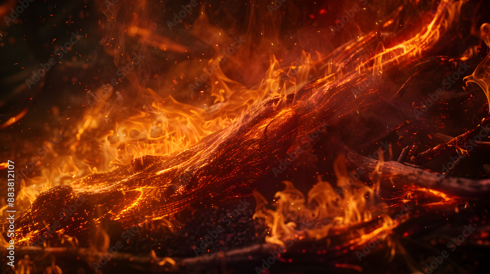 Intense Blaze: Capturing the Raw Power and Destructive Beauty of Fire in Motion Intense Blaze: Capturing the Raw Power and Destructive Beauty of Fire in Motion