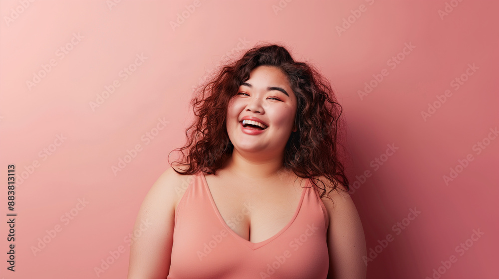可愛いぽっちゃりとしたアジア人女性 可愛いぽっちゃりとしたアジア人女性
