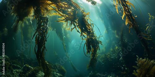 atmospheric underwater kelp forest © sam