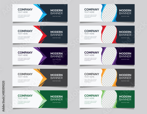 Abstract Web banner design background or header Templates
