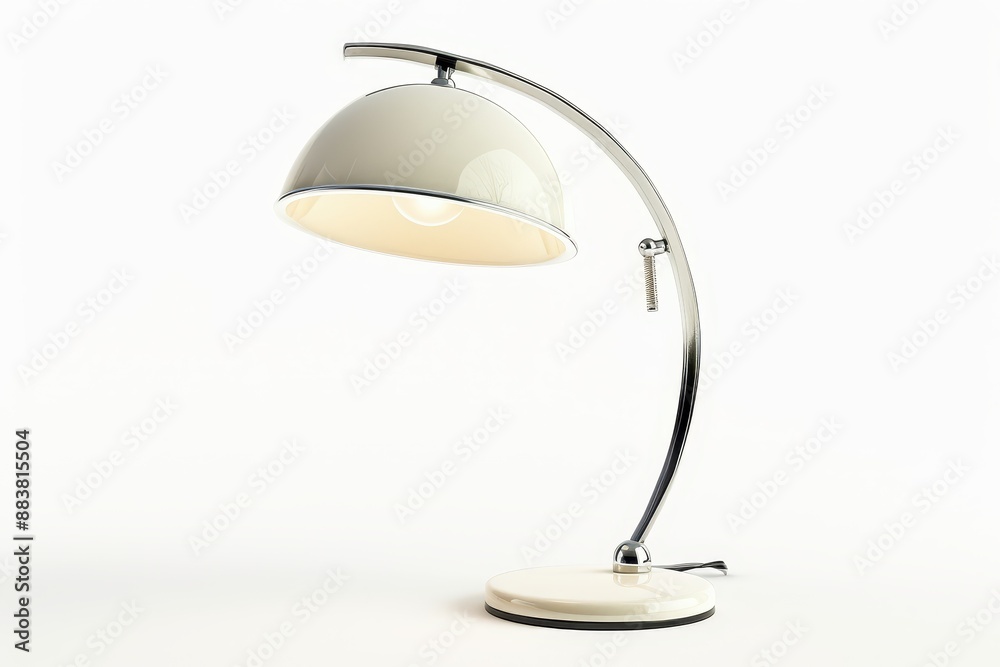 Modern Minimalism: Photorealistic Desk Lamp with Warm Glow Modern Minimalism: Photorealistic Desk Lamp with Warm Glow