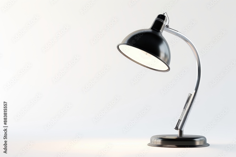 Modern Minimalism: Photorealistic Desk Lamp with Warm Glow Modern Minimalism: Photorealistic Desk Lamp with Warm Glow