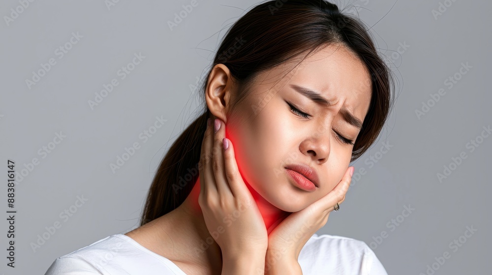 Woman in pain suffering toothache touching face, girl sad face pain cheek,Attractive Female Feeling Painful Toothache,Dental Health And Care Concept,Feeling Tooth Pain,Teeth Problem. Woman in pain suffering toothache touching face, girl sad face pain cheek,Attractive Female Feeling Painful Toothache,Dental Health And Care Concept,Feeling Tooth Pain,Teeth Problem.