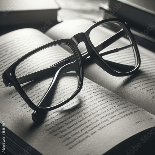 book and glasses photo