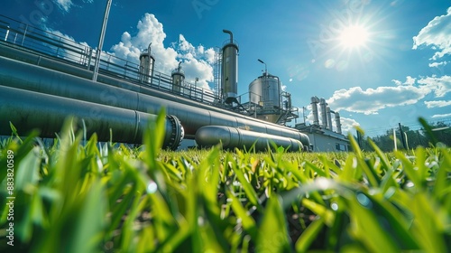 Pipeline system in green field energy transportation industrial engineering environmental impact sustainability