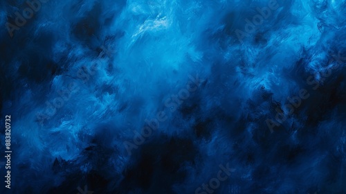 A blue background infused with black imbuing depth and mystery AI generated illustration