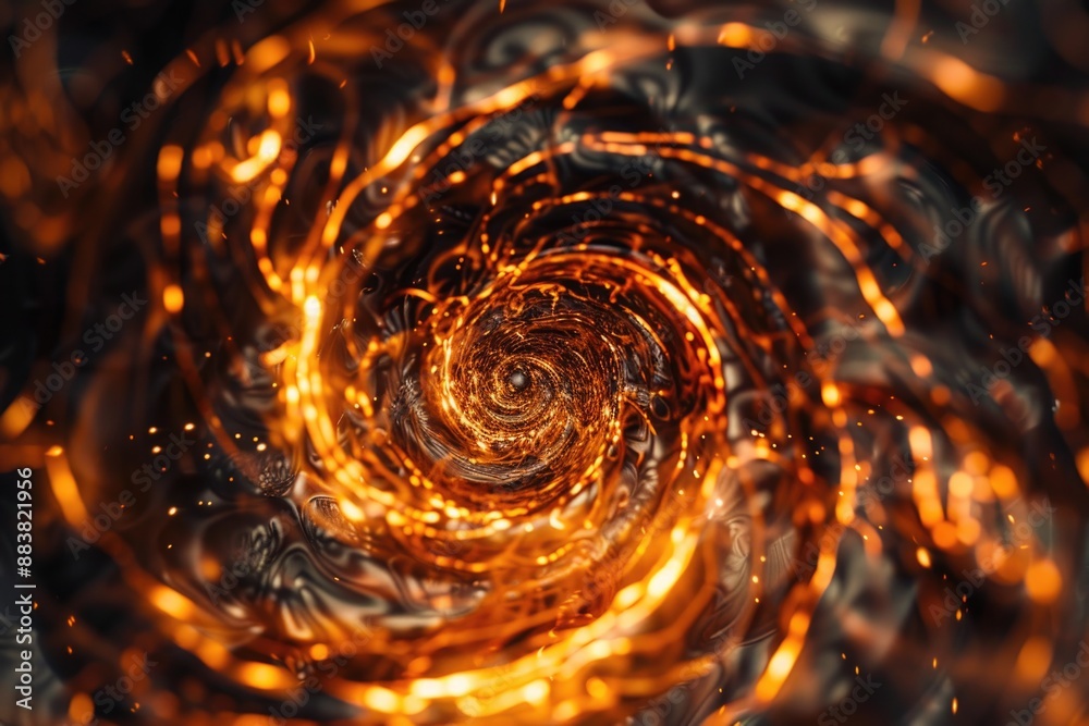 Spiral Fire Smoke Dark Room Spiral Fire Smoke Dark Room