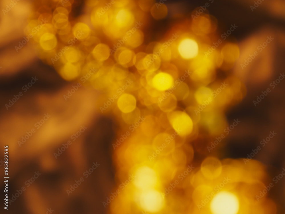 Obraz premium Blurred golden light for an abstract luxury background.