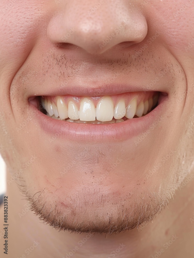 Obraz premium Person with toothbrush