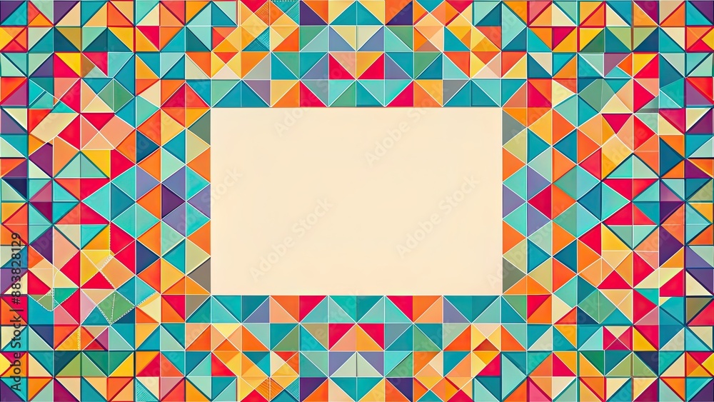 Abstract geometric background pattern, geometric, abstract, design, texture, backdrop, wallpaper, repeat, seamless, colorful