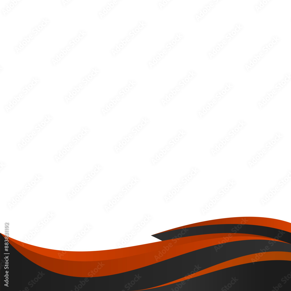 Abstract Modern Curved Footer Abstract Modern Curved Footer