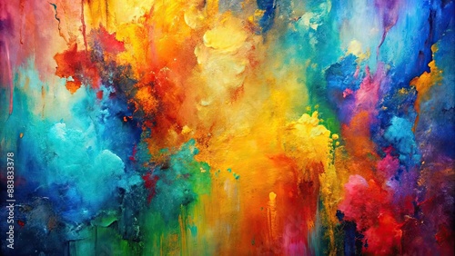 Abstract paint art background with vibrant colors and unique textures, abstract, paint, art, background, vibrant