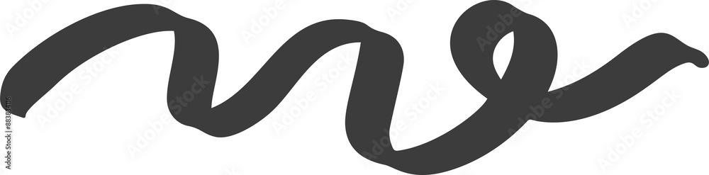 Swirl squiggle swoosh underline brush stroke. Hand drawn calligraphic swish. Curve ink pen black element. Wavy decorative graphic accent Swirl squiggle swoosh underline brush stroke. Hand drawn calligraphic swish. Curve ink pen black element. Wavy decorative graphic accent