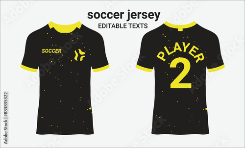 jersey template Soccer jersey mockup uniform design.