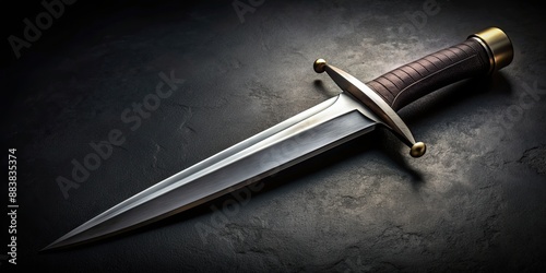 A dark and mysterious dagger with a sharp edge, symbolizing deceit and lies , deceit, falsehood, dagger, weapon, sharp