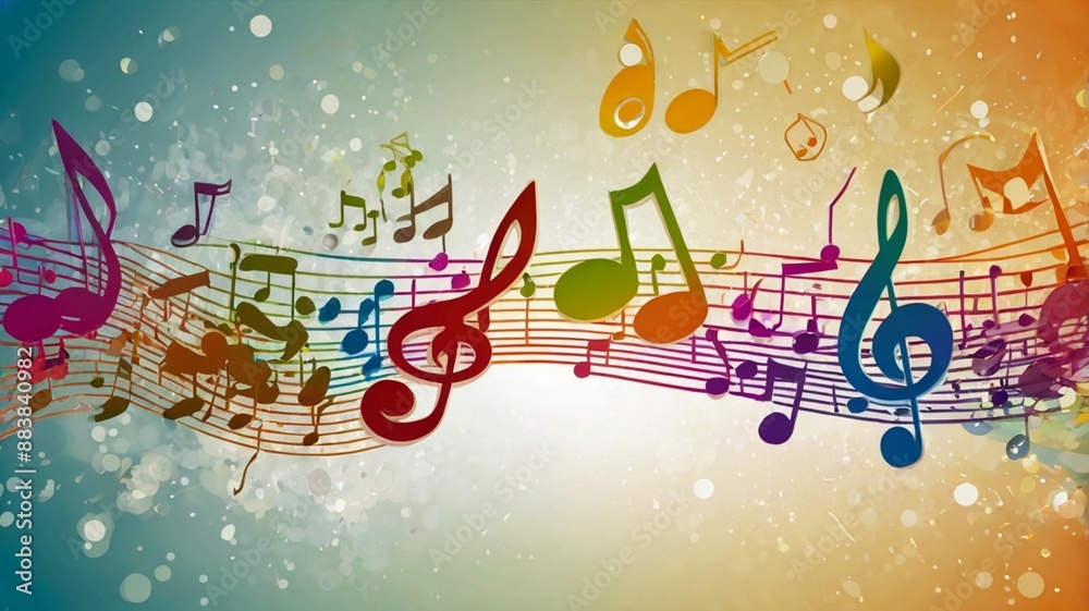 Obraz premium abstract music background