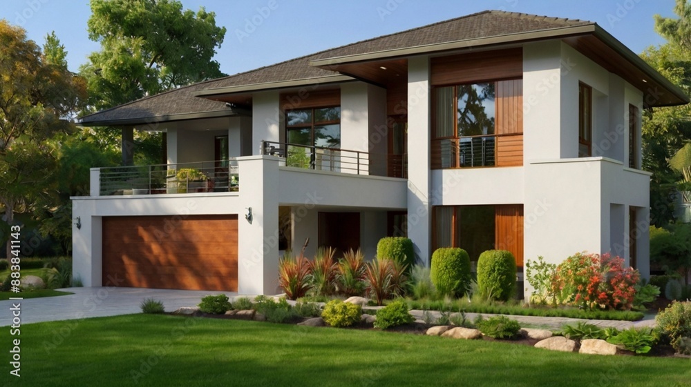 Fototapeta premium house in the garden