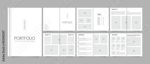 Real estate portfolio brochure or architecture portfolio brochure template