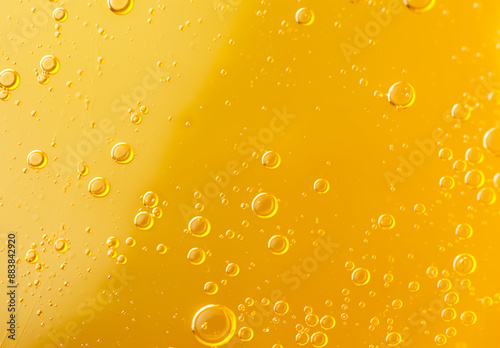 Water drops on yellow background, top view. Rain droplets on a white surface with a light shineBeer Fest background[Bavarian flag and Beer]