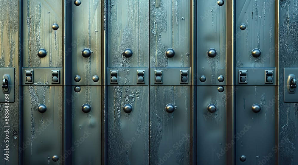 Fototapeta premium close up of a plate with screws