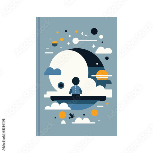 Book Cover Minimalist Vector Art Design