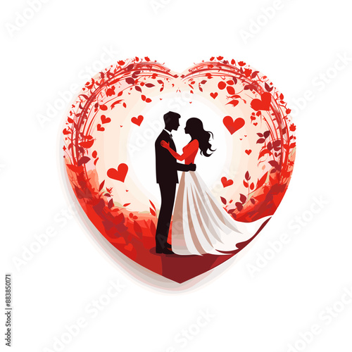 relationship love marriage icon vector graphics on white background