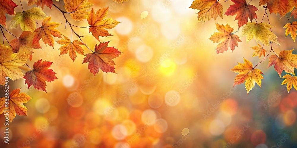 A soft blurred background of autumn leaves, fall, foliage, seasonal, peaceful, nature, colors, serene, texture A soft blurred background of autumn leaves, fall, foliage, seasonal, peaceful, nature, colors, serene, texture