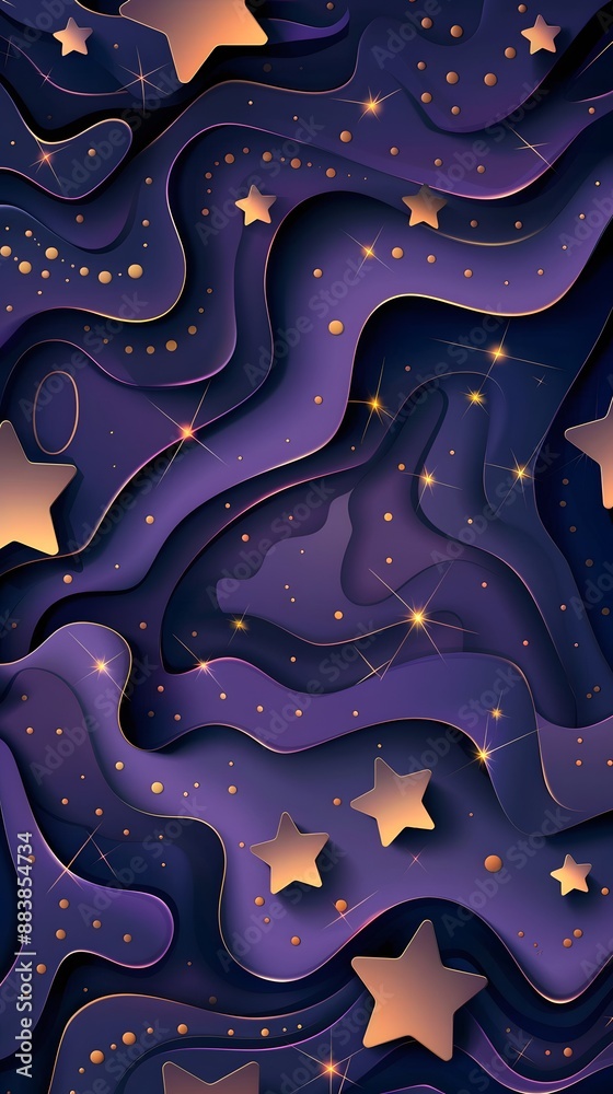 golden stars on a purple background golden stars on a purple background