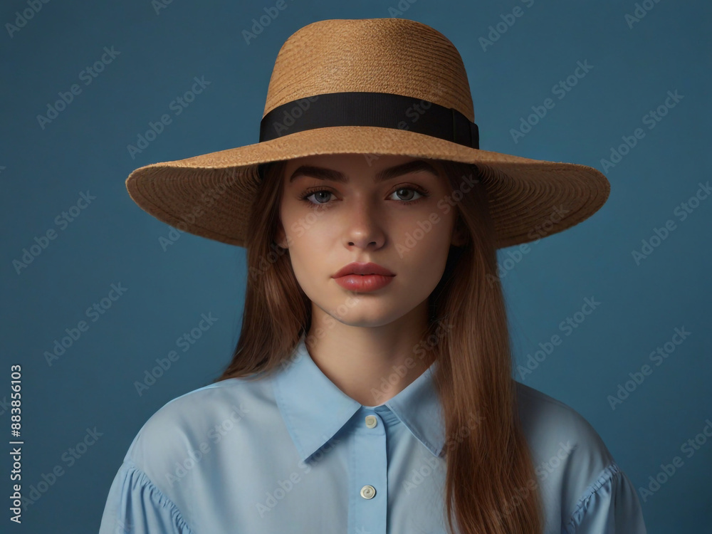 a woman in a hat a woman in a hat