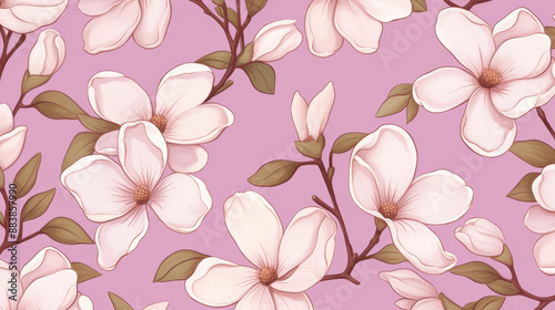 Stunning digital print design showcasing intricate flower patterns for a modern and elegant look.