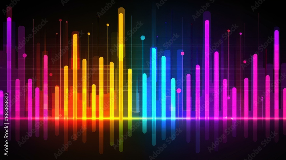 Visualize sound frequencies Amplitude graph showcasing different sound pitches for analysis and presentation. Visualize sound frequencies Amplitude graph showcasing different sound pitches for analysis and presentation.
