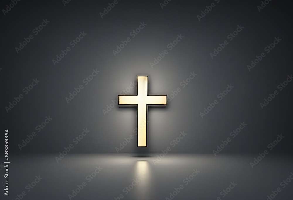 Fototapeta premium Christian Cross on isolated background