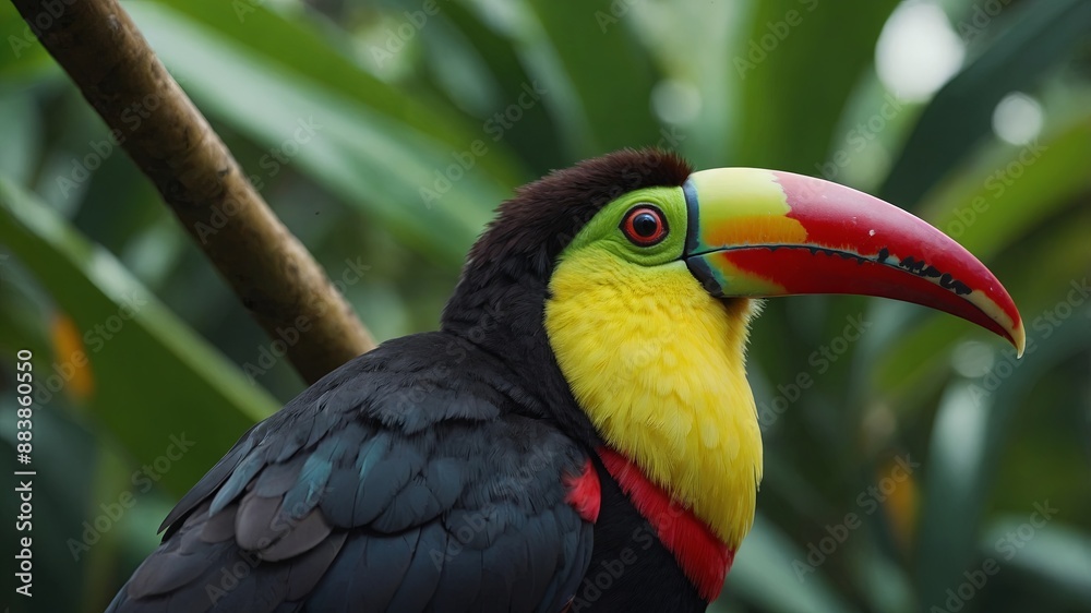 Fototapeta premium Keel Billed Toucan, from Central America.