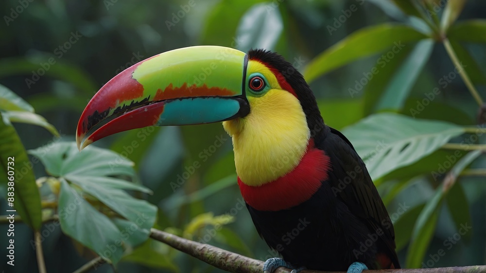 Obraz premium Keel Billed Toucan, from Central America.