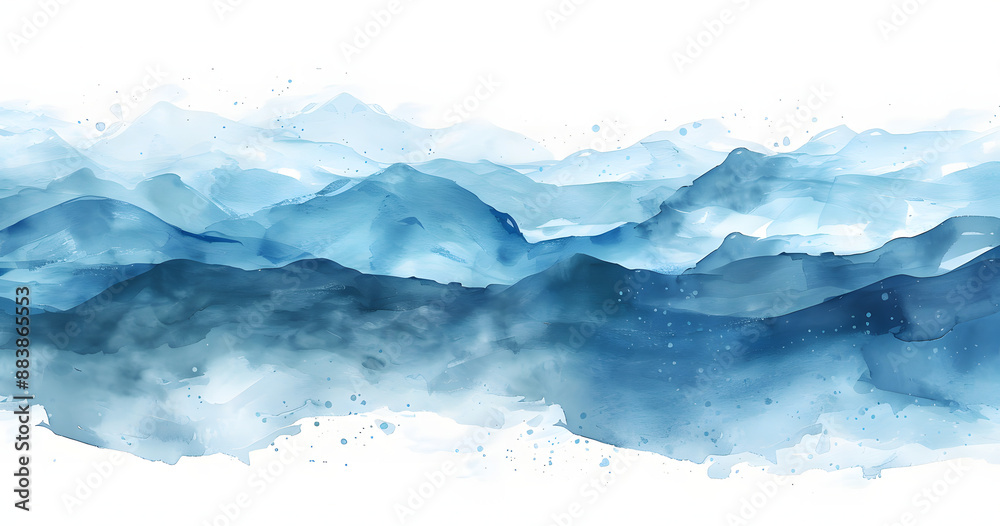 watercolor ocean waves, white background watercolor ocean waves, white background