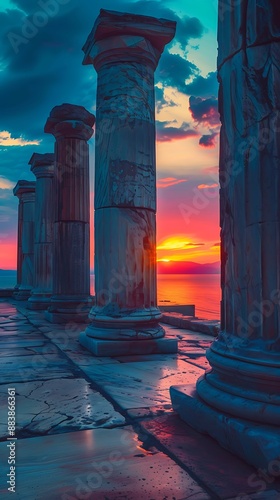 ancient greek temple photo