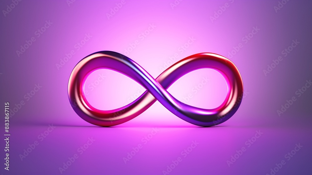a red and purple infinity symbol a red and purple infinity symbol