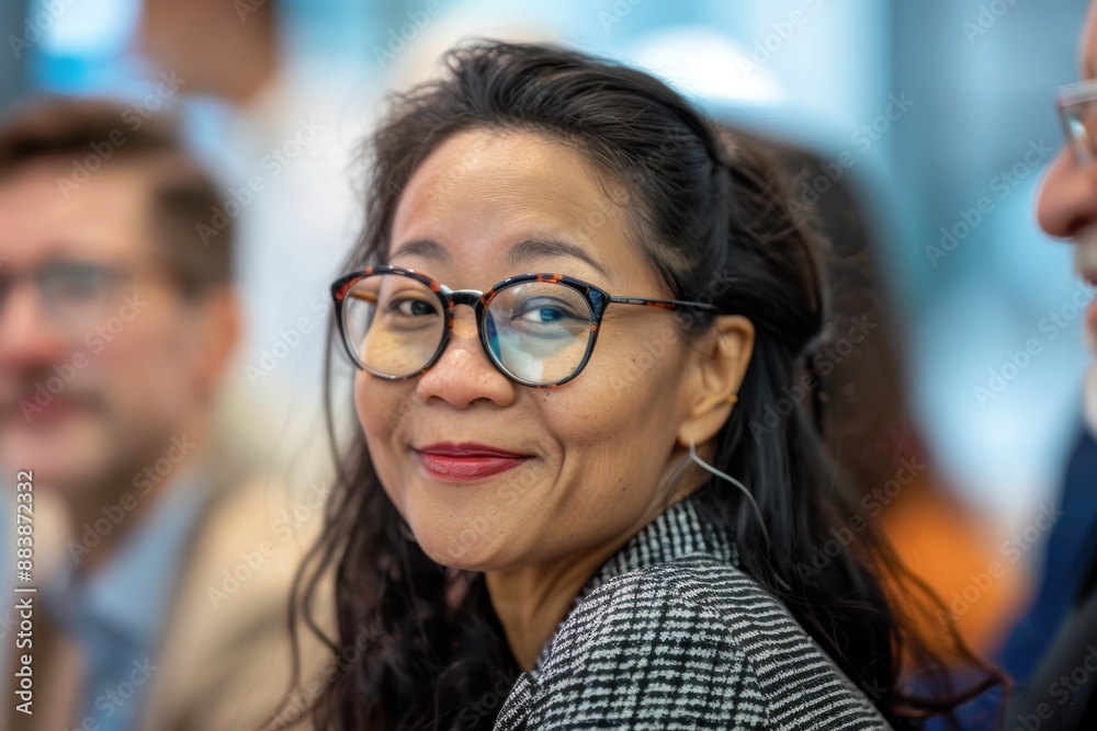 a of a diverse group of businesspeople, some wearing eyeglasses, participating in a team-building exercise in the office a of a diverse group of businesspeople, some wearing eyeglasses, participating in a team-building exercise in the office