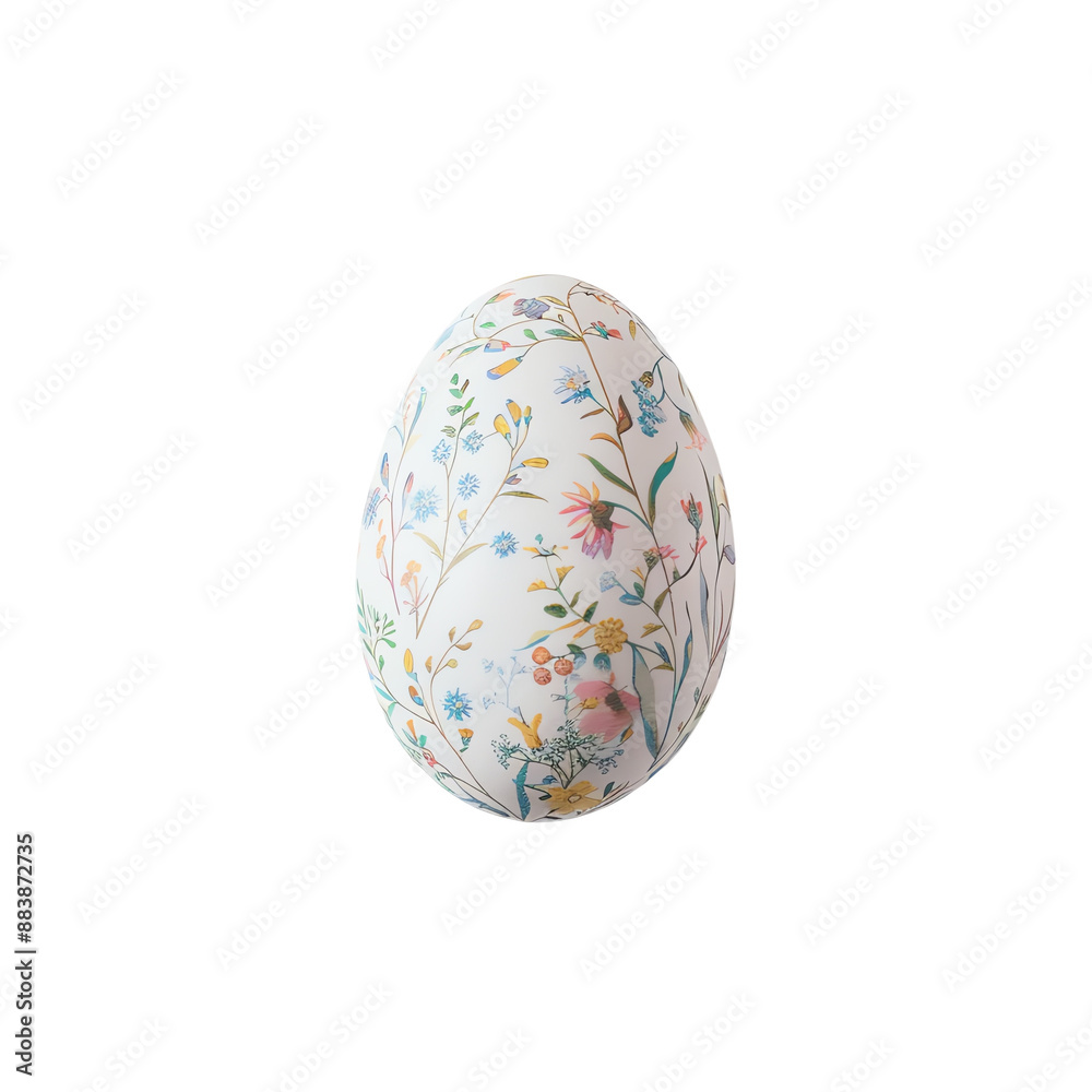 Decorative egg with intricate floral patterns, showcasing vibrant colors and detailed design, ideal for Easter or spring-themed decor. Decorative egg with intricate floral patterns, showcasing vibrant colors and detailed design, ideal for Easter or spring-themed decor.