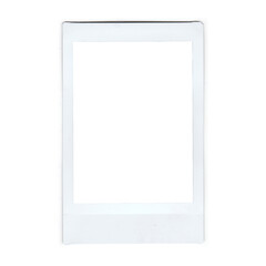 Realistic polaroid frame photo template, instant photo frame isolated in transparent PNG.