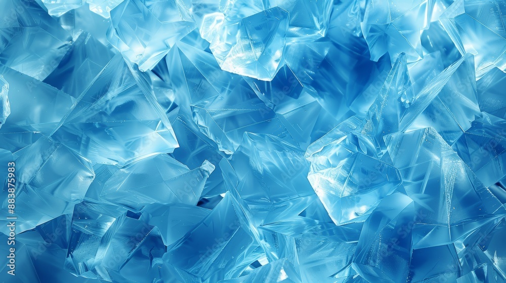 Minimalistic blue ice texture with delicate geometric shapes Minimalistic blue ice texture with delicate geometric shapes