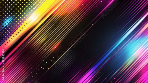 A colorful background with a black line in the middle