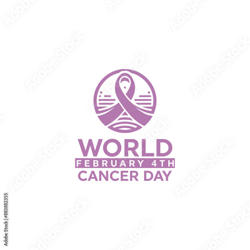 world cancer day logo vector, cancer day banner vector illustrations, cancer prevention month logo