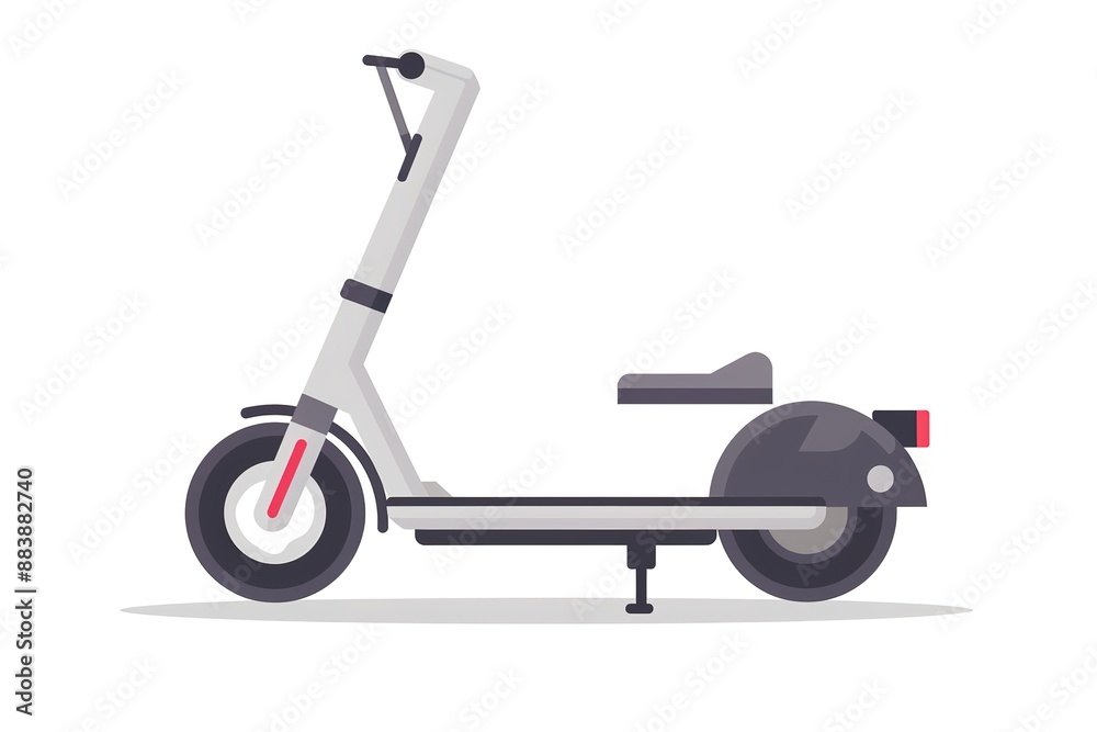 Electric scooter. isolated on white background Electric scooter. isolated on white background