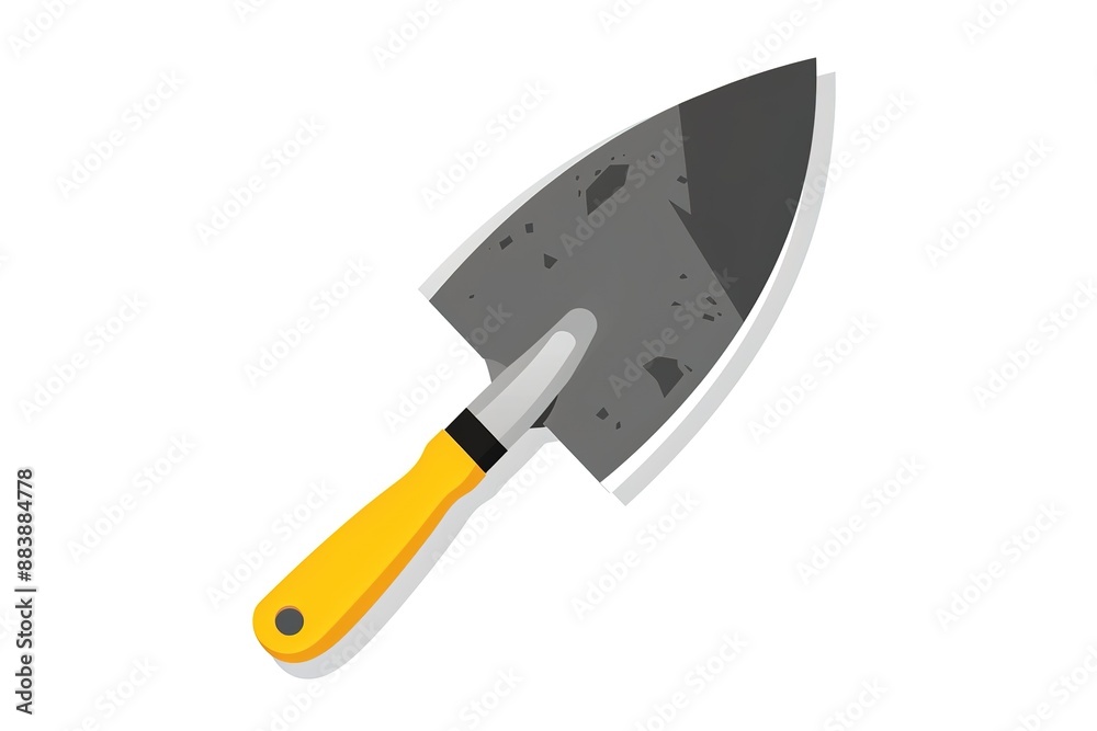 trowel illustration colored isolated trowel illustration colored isolated