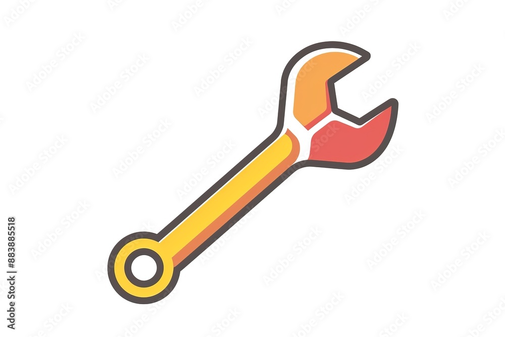 scratched wrench isolated on white with clipping path scratched wrench isolated on white with clipping path