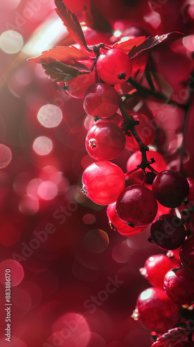 Healthy Bladder and Urinary Tract Support: Cranberry Extract Displayed in Hologram photo