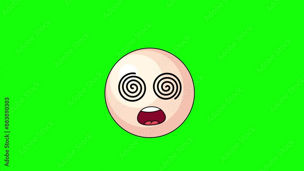 pearl Face with spiral eyes, hypnotized expression